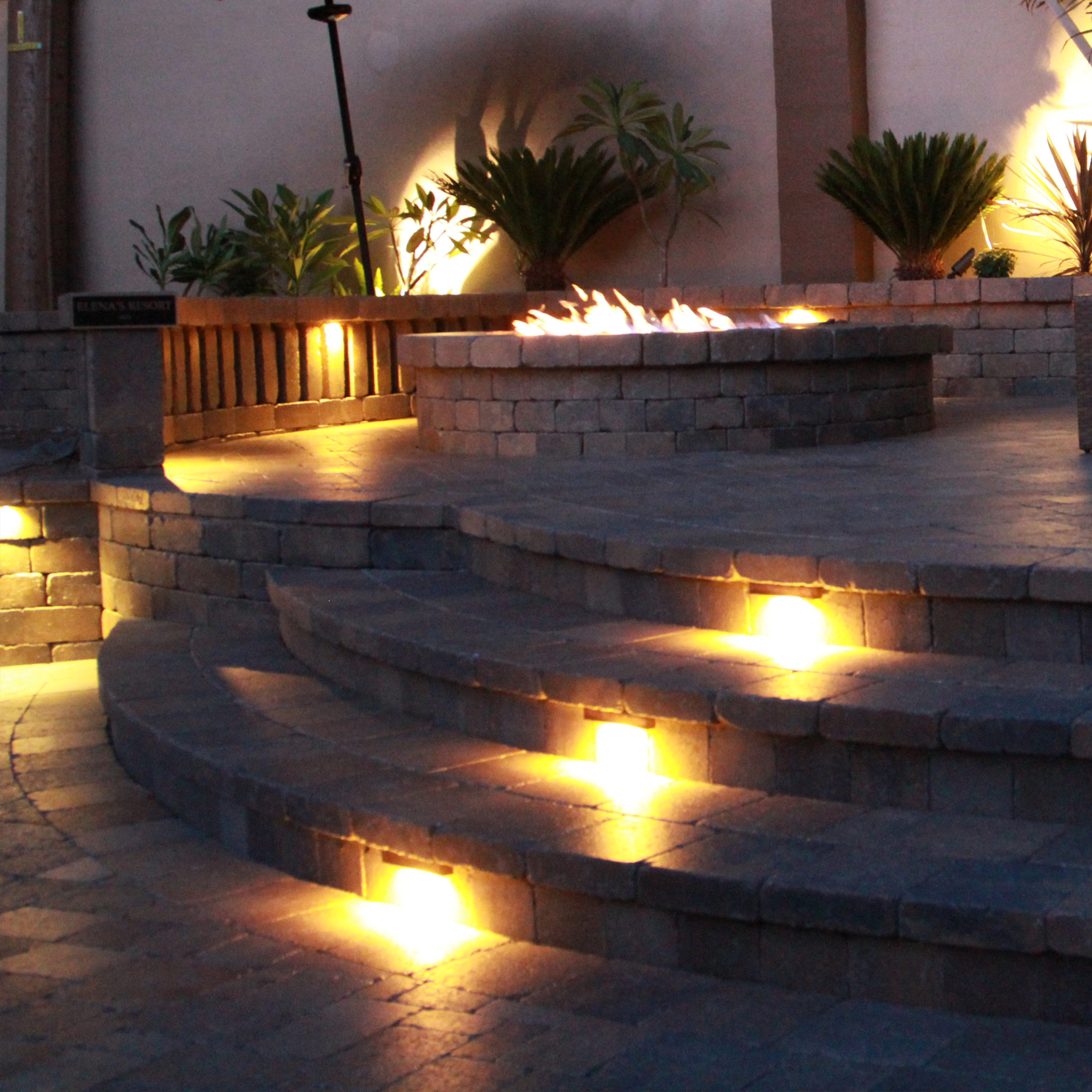 6.9inch/3w LED Brass Hardscape Paver Step Lighting, 6pack (LUMENGY)