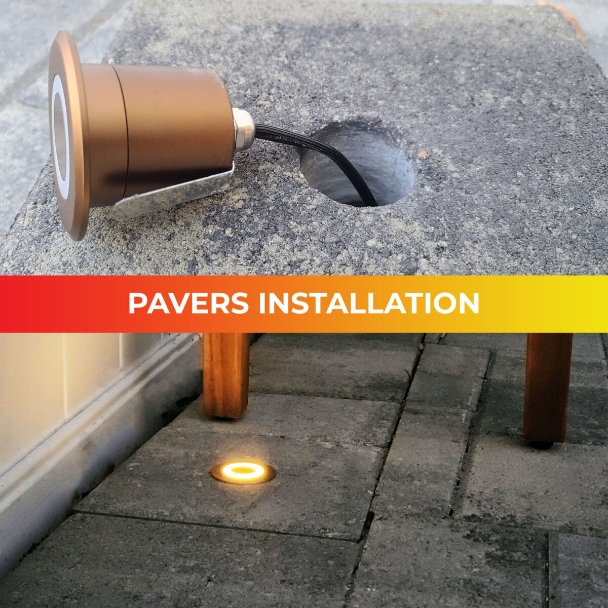 Lumengy deck and pavers lights, driveway walkway lighting 12V 6