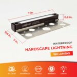 Dimensions of 7 Inch 2W LED Hardscape Light