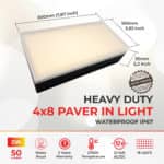 3.93 inchX7.87 inch Paver Light