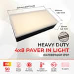 3.93 inchX7.87 inch Paver Light