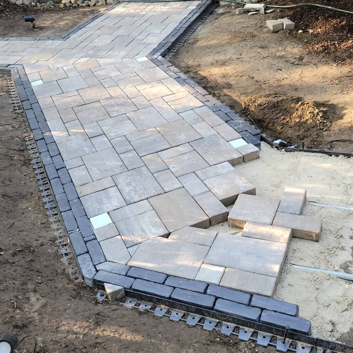 Completion of Paver Light Installation