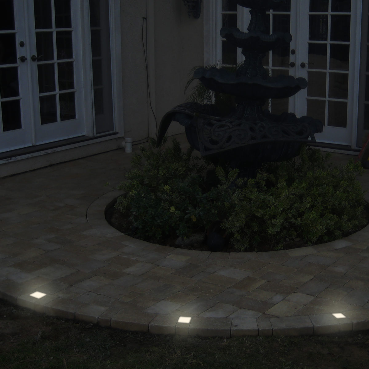 Lumengy Paver Light by Water Fountain