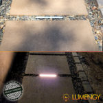 Lumengy 0.5x6 and 0.5x8 Inch Paver Light Illuminating in Walkway