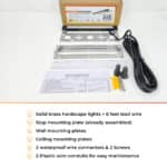 Super Slim Aluminum LED Hardscape lights, For Retaining Walls, Paver Steps & Ceiling (6-Pack)