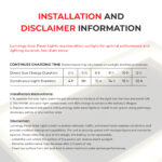 Solar Paver Lights Installation and Disclaimer