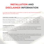 Solar Paver Lights Installation and Disclaimer