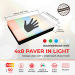 Seamless touch-controlled & Waterproof Durability Lumengy Paver Lights
