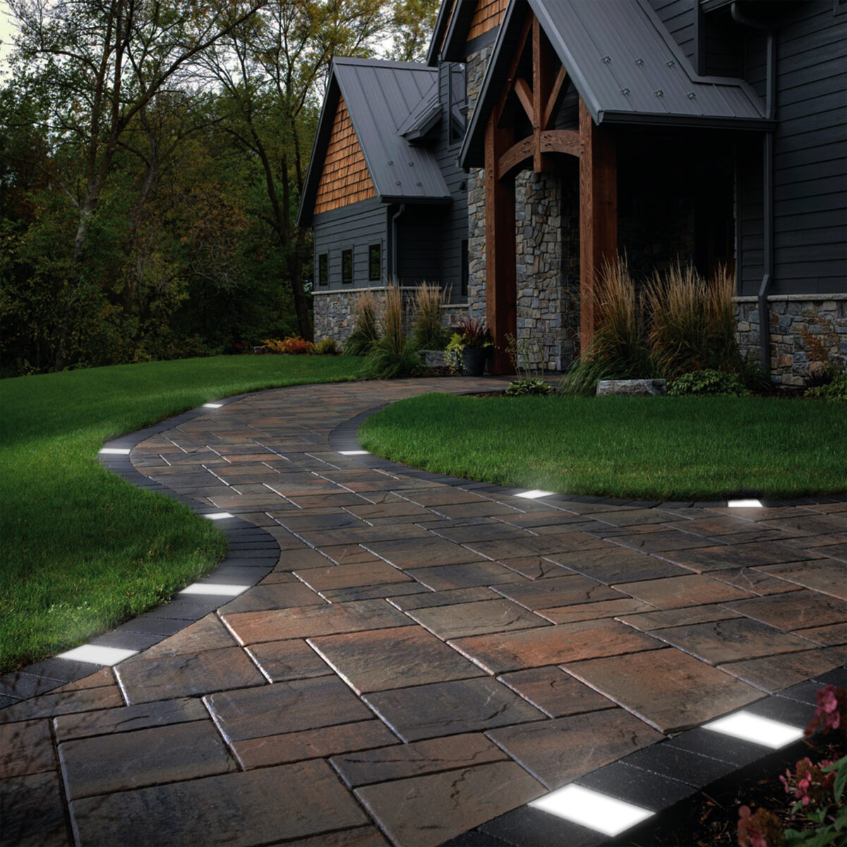 Lumengy 4x8 Inch Paver Light in Actio