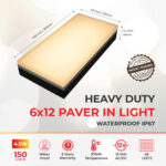 Dimensions of Lumengy Paver Light 6x12 Inch - 6″ x 12″ Pavers (5.9 inch X 8.85 inch)