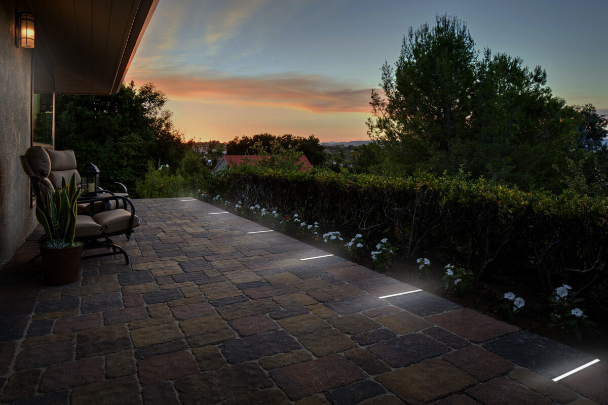 Night Glow with Lumengy 0.5x8 Inch Paver Lights