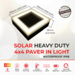 Solar Paver Light 4x4 Dimensions - Accurate Size Information