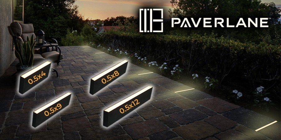 Paver Lane lights: Super-slim, glare-free illumination for walls, pavers, & borders