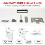 Lumengy Super Slim Hardscape Lights, 3-inch, available in a 5-pack, are perfect for adding sleek and efficient lighting to outdoor hardscape designs.