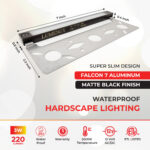7 inch 3w Super Slim Aluminum LED Hardscape lights, 5000K For Retaining Walls, Paver Steps & Ceiling (6-Pack) - Image 2