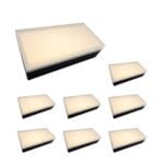 8-Pack Paver Light 4×8 Inch, Glare-Free 2700K Brick Lighting For Paver Driveways, Pathways, Patios & Garden, 12V Waterproof & Drive-Over Rated