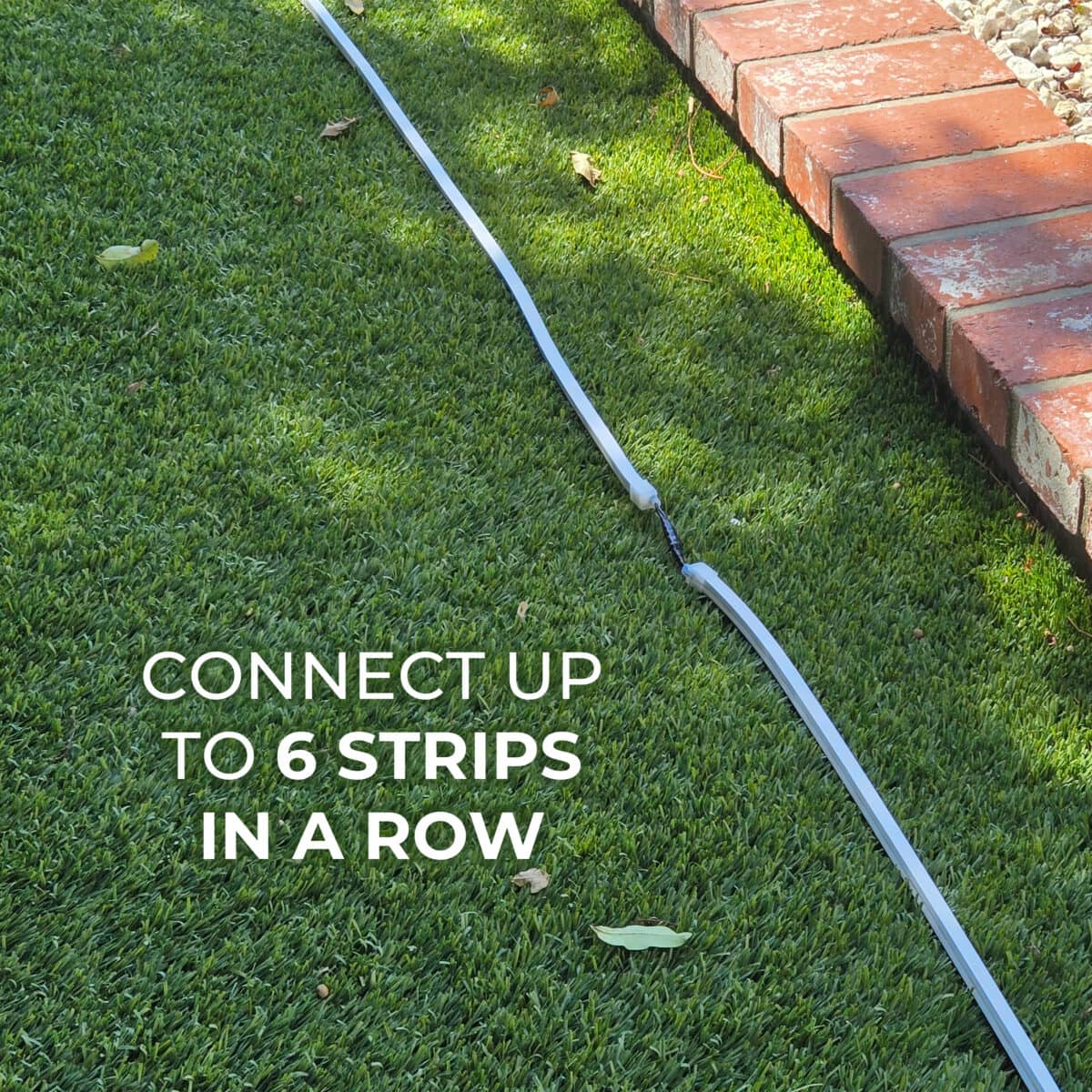 Connect Up to 6 Strips in a Row - Outdoor Hardscape Neon LED Strip Light, 12V AC/DC, IP67 Waterproof, 6 Feet
