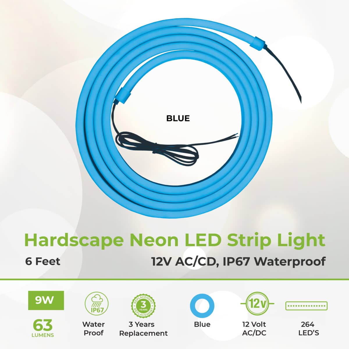 - Lumengy Neon Light Blue - Cool and Calming Outdoor Lighting