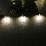 3W LED Landscape Bollard Path Light, Modern Curved Design, 12V Low Voltage, IP67 Waterproof, for Pathways, Driveways and Walkways, Brown Finish (4 Pack) - Image 4