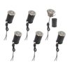 LED In-Ground Pavers Ambiance Lights, Ring Light Effect. Ideal for Decks, Driveways, Patios, Stainless Steel Color, 6-Pack