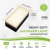 Paver Light 3×6 Inch, 2700K Brick Lighting For Pavers, Driveway, Pathway Patio, & Garden, 12V Waterproof IP67, Drive-Over Rated - Image 7