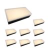 8-Pack Paver Light 4×8 Inch, Glare-Free 2700K Brick Lighting For Paver Driveways, Pathways, Patios & Garden, 12V Waterproof & Drive-Over Rated