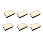 6-Pack Paver Light 6×9 Inch, 2700K Brick Lighting For Pavers, Driveway, Pathway Patio, & Garden, 12V Waterproof IP67, Drive-Over Rated