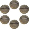 1-4 Watts Half Moon Deck Light For Low Voltage Landscape Lighting Dimmable 4-Way Brightness Solid Brass (6-Pack)