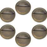 1-4 Watts Half Moon Deck Light For Low Voltage Landscape Lighting Dimmable 4-Way Brightness Solid Brass (6-Pack)