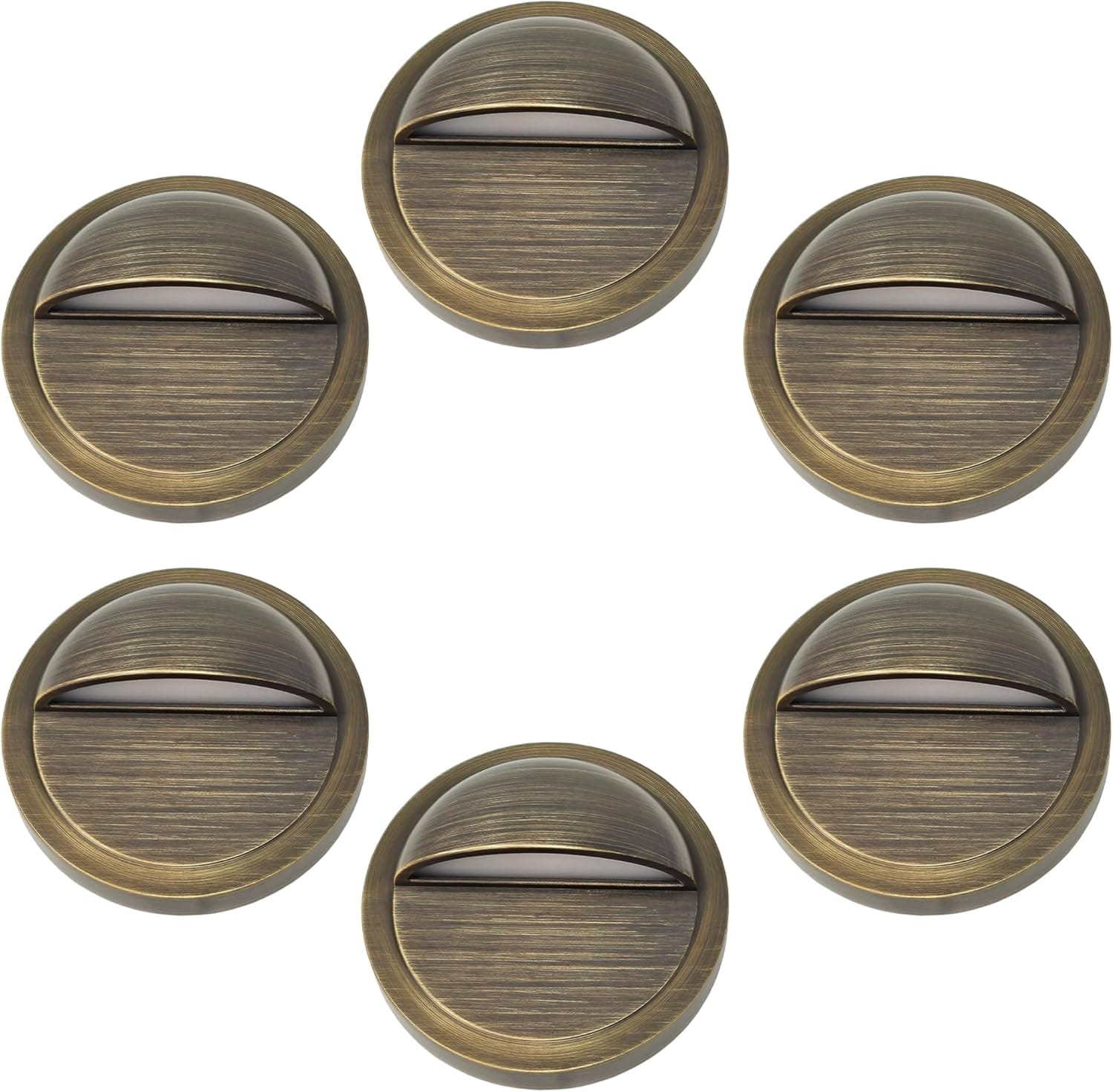 81aJrWD747L._AC_SL1500_.jpg 1-4 Watts Half Moon Deck Light For Low Voltage Landscape Lighting Dimmable 4-Way Brightness Solid Brass (6-Pack) - Image 1