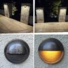 1-4 Watts Half Moon Deck Light For Low Voltage Landscape Lighting Dimmable 4-Way Brightness Solid Brass (6-Pack) - Image 7
