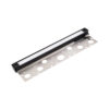 12 inch LED Hardscape Light, 1-4 Watts Dimmable, 2700K, Easy Replaceable Feature, 3 Mounting Plates For Retaining Walls & Outdoor Paver Steps Lighting, 50K Hours Lifespan, Black Finish