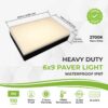 Paver Light 6×9 Inch, 2700K Brick Lighting For Pavers, Driveway, Pathway Patio, & Garden, 12V Waterproof IP67, Drive-Over Rated - Image 2