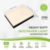 Paver Light 9×12 Inch, 2700K Brick Lighting For Pavers, Driveway, Pathway Patio, & Garden, 12V Waterproof IP67, Drive-Over Rated - Image 2