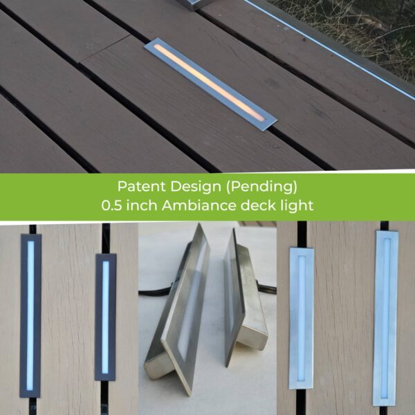 Deck & Paver Light 0.5x9 Inch 2700K For Driveway, Pathway, Patio & Garden, 12V Waterproof  IP68, Drive-Over Rated, Stainless Steel Finish - Image 8