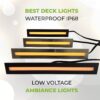 Deck & Paver Light 0.5x9 Inch 2700K For Driveway, Pathway, Patio & Garden, 12V Waterproof  IP68, Drive-Over Rated, Stainless Steel Finish - Image 9