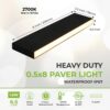 12-Pack Paver Light Slim 0.5x8 Inch Glare-Free Brick Lighting For Pavers, Walls, Driveway, Pathway & Garden, 2700K 12V Waterproof, Drive-Over Rated - Image 3