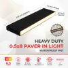 Paver Light 0.5x8 Inch 2700K Brick Lighting For Pavers, Driveway, Pathway Patio, & Garden, 12V Waterproof IP67, Drive-Over Rated - Image 3