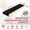 Paver Light 0.5x9 Inch 2700K Brick Lighting For Pavers, Driveway, Pathway Patio, & Garden, 12V Waterproof IP67, Drive-Over Rated - Image 3