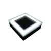 Solar Paver Light 4×4 inch, 5000K Up to 12 Hours of Continuous Lighting, Stainless Steel, Glare-Free for Driveways & Garden, Waterproof & Drive-Over