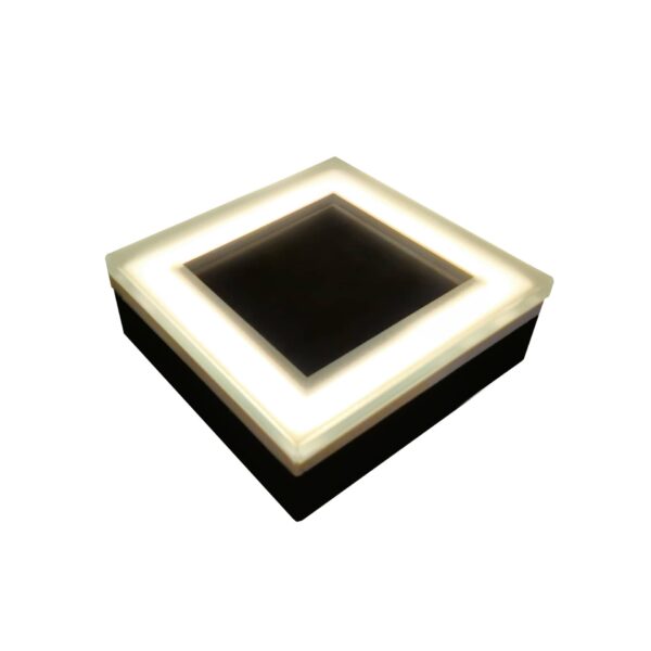Solar Paver Light 4×4 inch, 2700K Up to 12 Hours of Continuous Lighting, Stainless Steel, Glare-Free for Driveways & Garden, Waterproof & Drive-Over - Image 6