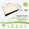Paver Light 4×8 Inch, 2700K Brick Lighting For Pavers, Driveway, Pathway Patio, & Garden, 12V Waterproof IP67, Drive-Over Rated - Image 2