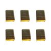 Mini Deck Down Light, For Steps, Posts, Fence, Walls, Solid Brass, Warm White 2700K, 12V, IP67 Waterproof (6-Pack)