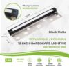 12 inch LED Hardscape Light, 1-4 Watts Dimmable, 2700K, Easy Replaceable Feature, 3 Mounting Plates For Retaining Walls & Outdoor Paver Steps Lighting, 50K Hours Lifespan, Black Finish (6-pack) - Image 2