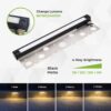12 inch LED Hardscape Light, 1-4 Watts Dimmable, 2700K, Easy Replaceable Feature, 3 Mounting Plates For Retaining Walls & Outdoor Paver Steps Lighting, 50K Hours Lifespan, Black Finish (6-pack) - Image 4