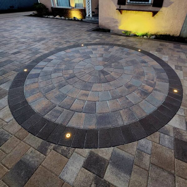 LED In-Ground Pavers Ambiance Lights, Ring Light Effect. Ideal for Decks, Driveways, Patios, Brown Color, 6-Pack - Image 10