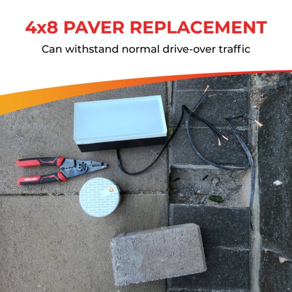 Paver Light 4×8 Inch, 2700K Brick Lighting For Pavers, Driveway, Pathway Patio, & Garden, 12V Waterproof IP67, Drive-Over Rated - Image 7