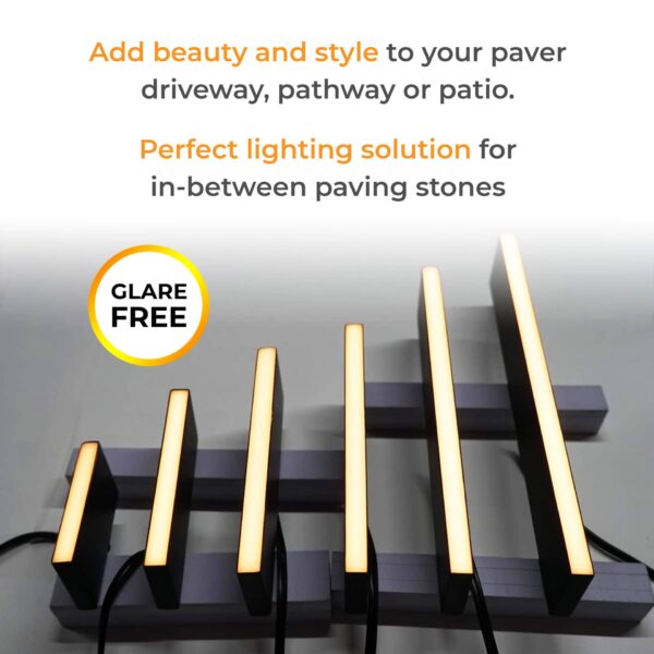 Paver Light 0.5x6 Inch 2700K Brick Lighting For Pavers, Driveway, Pathway Patio, & Garden, 12V Waterproof IP67, Drive-Over Rated - Image 13