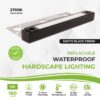 7 inch 2W Black Replaceable LED Hardscape lights, Best For Paver Steps, Retaining Walls & Outdoor Step Lighting - Image 2