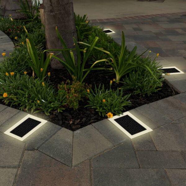 Solar Paver Light 4×8 inch, 2700K Warm White, Up to 12 Hours of Continuous Lighting, Stainless Steel, Glare-Free for Driveways & Garden, Waterproof & Drive-Over - Image 11
